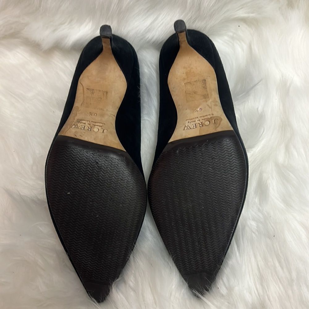 J. Crew Black Suede Everly Pointed Toe Pumps Sz 6.5 BIN 13 - Picture 9 of 10